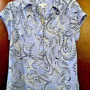 Charter club women’s blouse. Large. Purple.